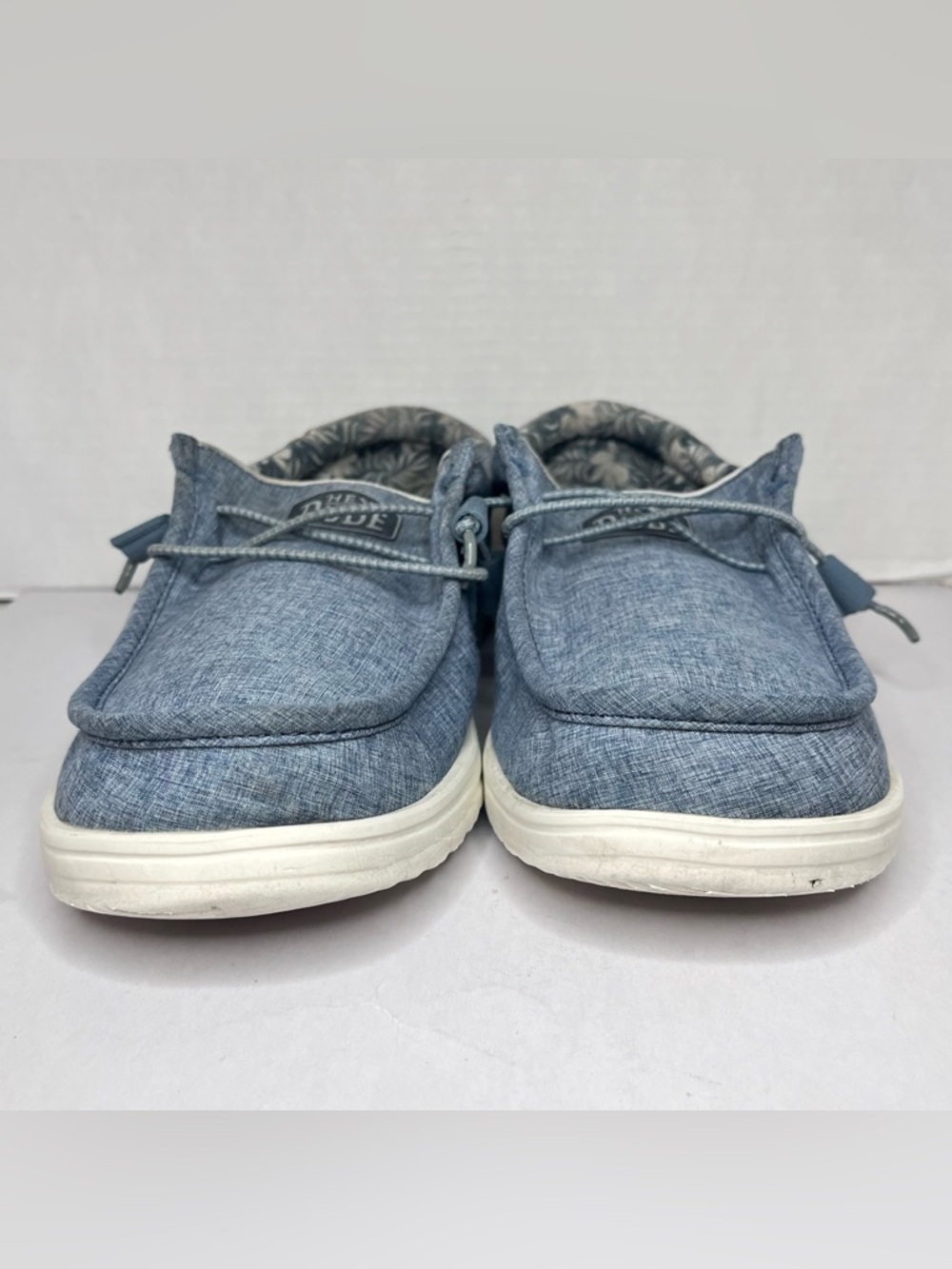 Hey Dude Wally H2O Overcast Men’s Slip on Water Shoes Size 12 Blue Grey - Picture 5 of 16
